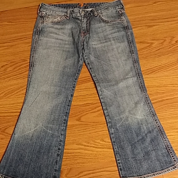 Seven For All Mankind sz 28 cropped jeans 29x24 - Picture 1 of 7